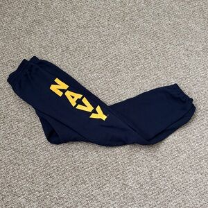 Soffe Kids Navy Joggers with Yellow Logo
